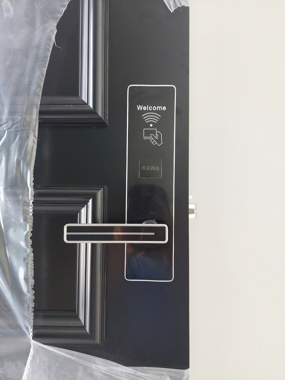 khóa cửa khách sạn kawa KS510 viền bạc